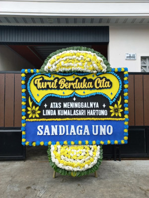 Papan Bunga Duka di Gelok Beam